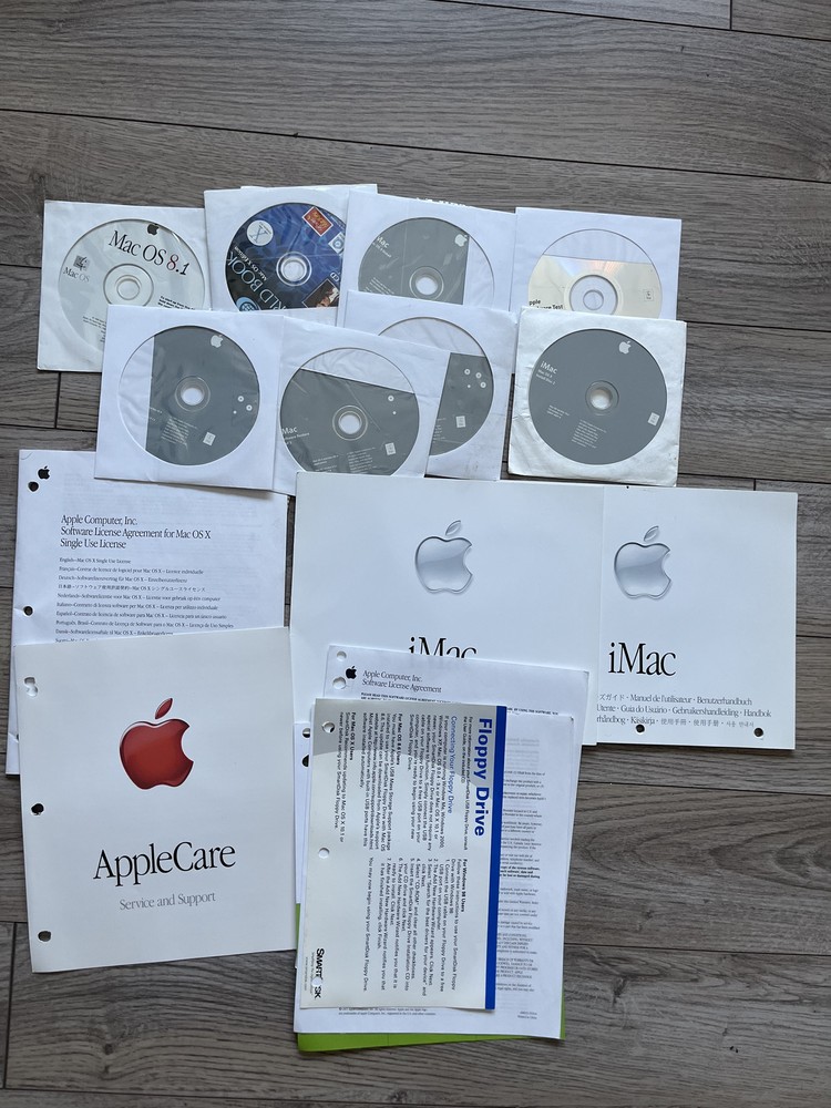 Vintage Apple iMac G3 User's Guide, Setup Guide, original paperwork CD