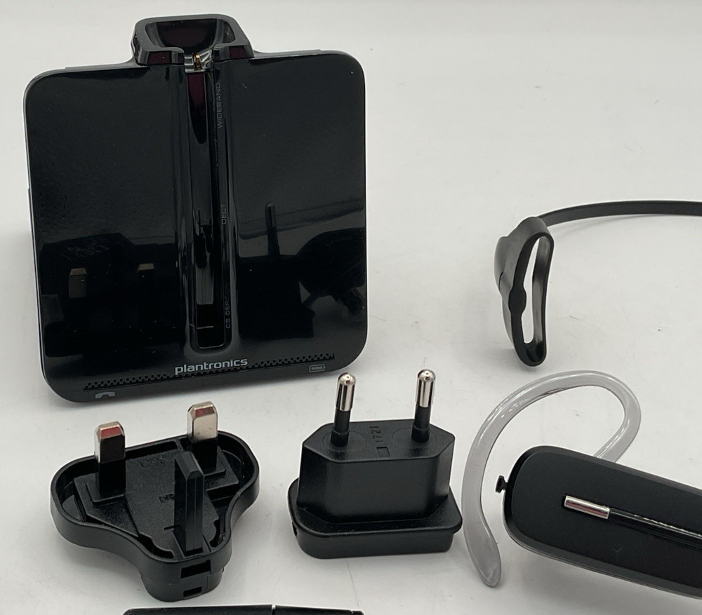 Plantronics C054A Wireless Headset System DECT COMPLETE CLEAN Fast Free Shipping