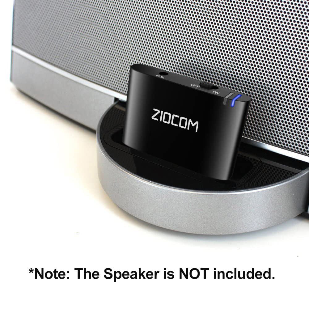 Ziocom 30 Pin Bluetooth Adapter Receiver For Bose Ipod Iphone Sounddock