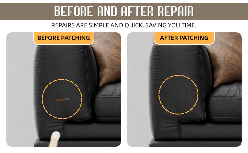 Leather Repair Patch Self Adhesive Leather Refinisher Cuttable Sofa Repair Patch
