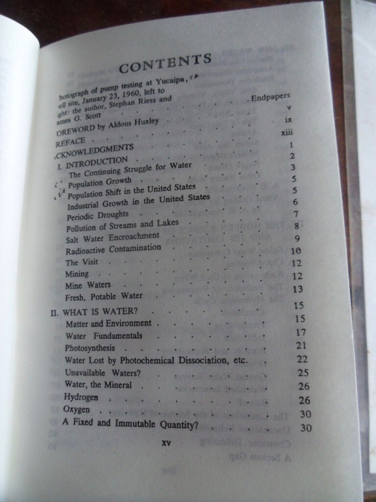 NEW WATER FOR A THIRSTY WORLD , Salzman