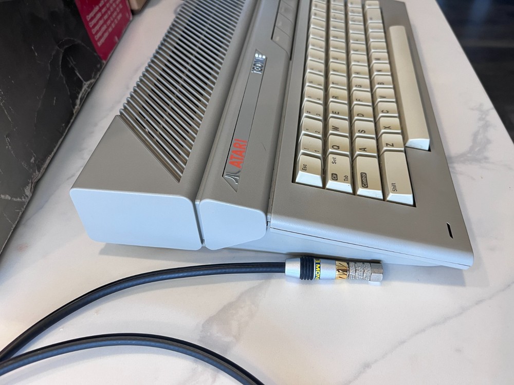 Atari 130XE Computer with Box - Tested and Working