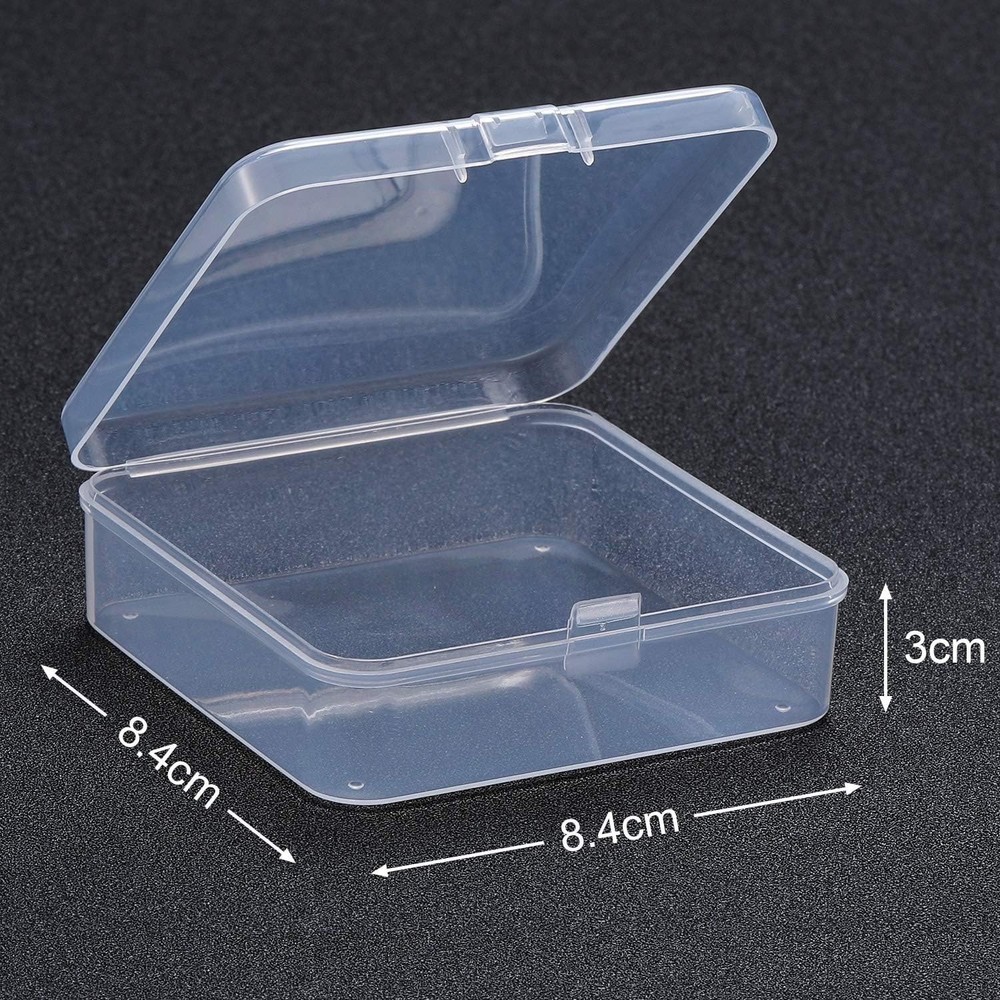 Durable Hinged Lid Craft Storage Boxes - Perfect for Beads & Small Items