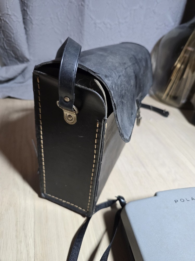 Vintage Polaroid Automatic 103 Folding Land Camera, Case, Strap & Accessories