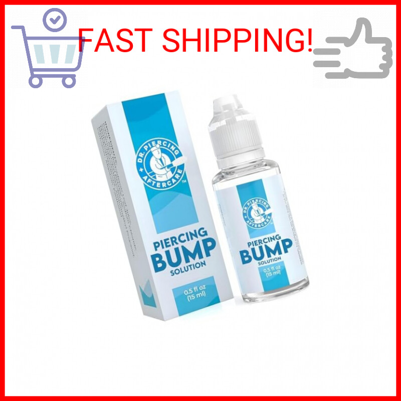 Dr. Piercing Aftercare Keloid Drops – Non-Greasy Saline Solution for Keloid Bump