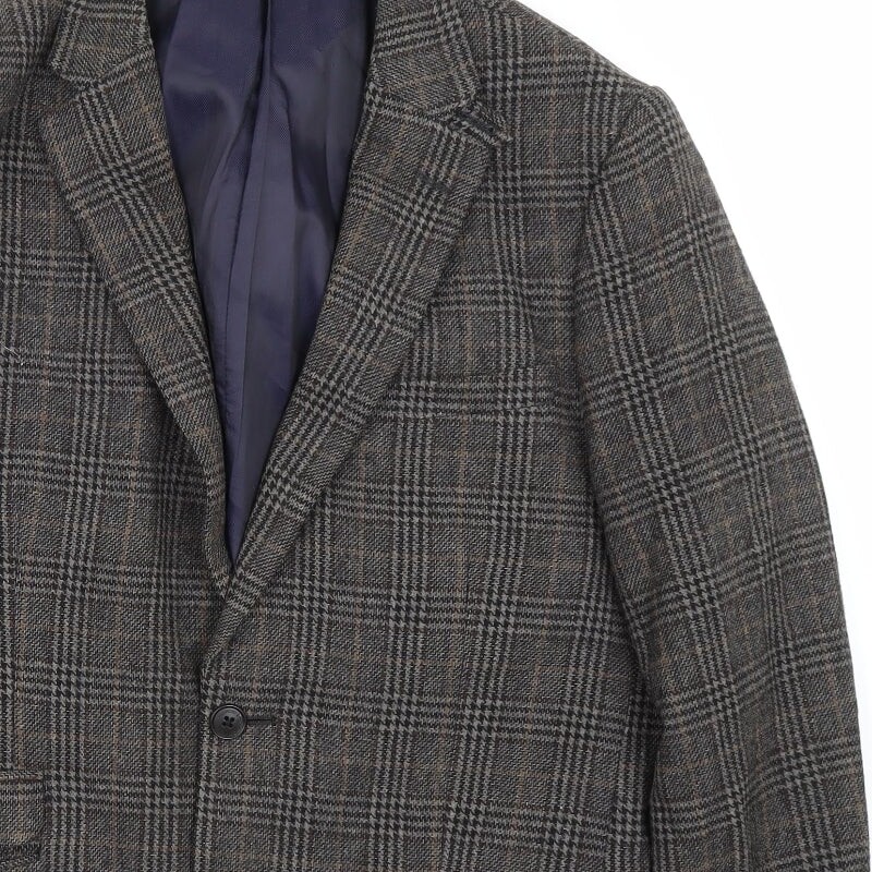Debenhams Mens Brown Check Polyester Blend Jacket Suit Size 38