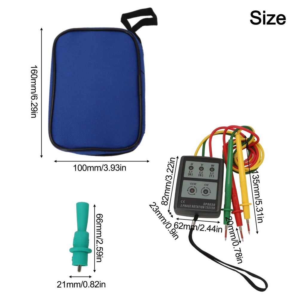AC Voltage Tester Portable Design for Accurate Three Phase Measurements