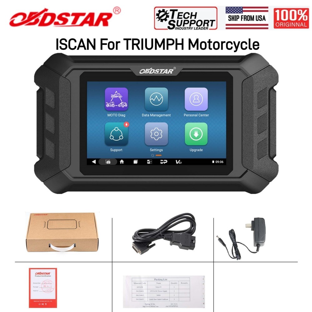 OBDSTAR ISCAN For TRIUMPH Motorcycle Diagnostic Scanner Code Reading/Clearing