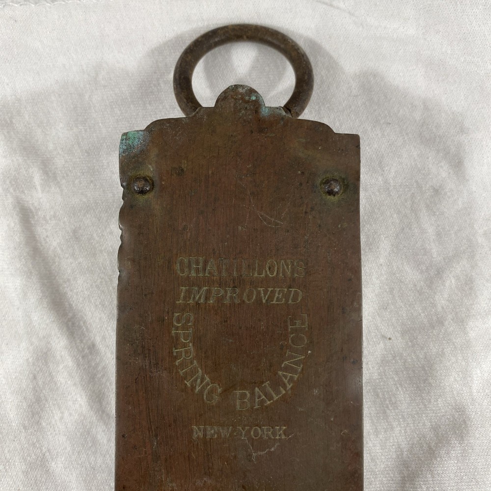 Chatillons Improved Spring Balance 40 Pound Hanging Scale Antique