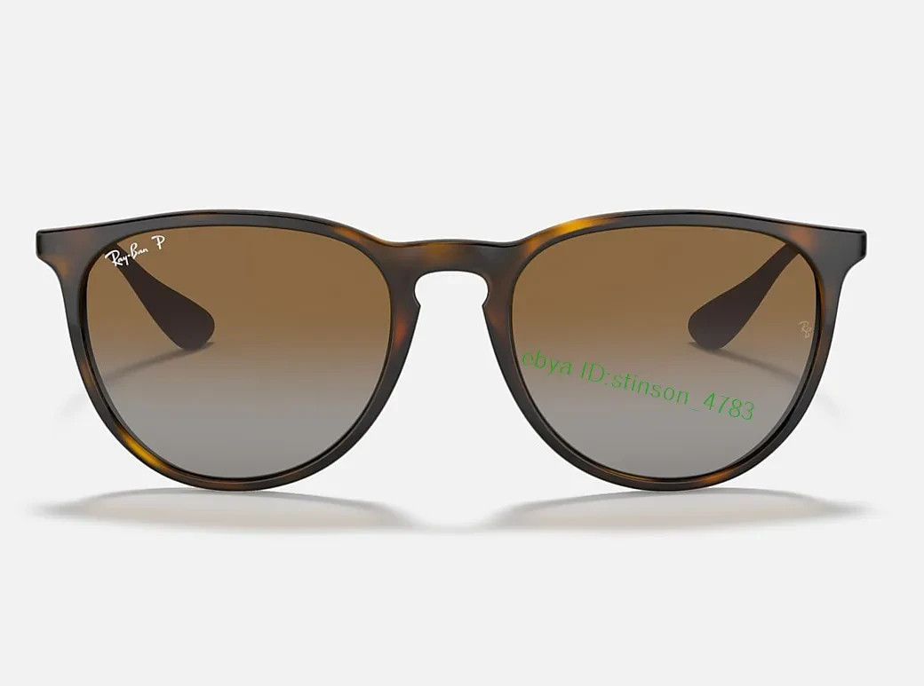 Ray-Ban Erika Polarized Sunglasses RB4171 RB4171 710/T5 54-18 Brown/Light Havana