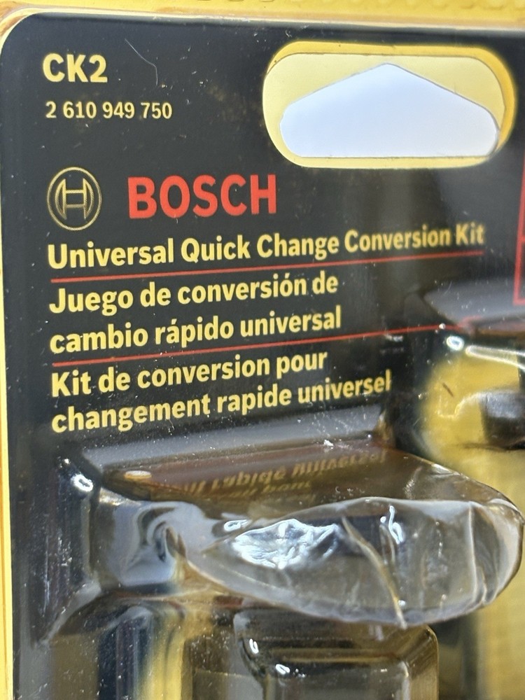 Bosch CK2 6 piece Universal Quick Change Conversion Kit 9/16"-6" New