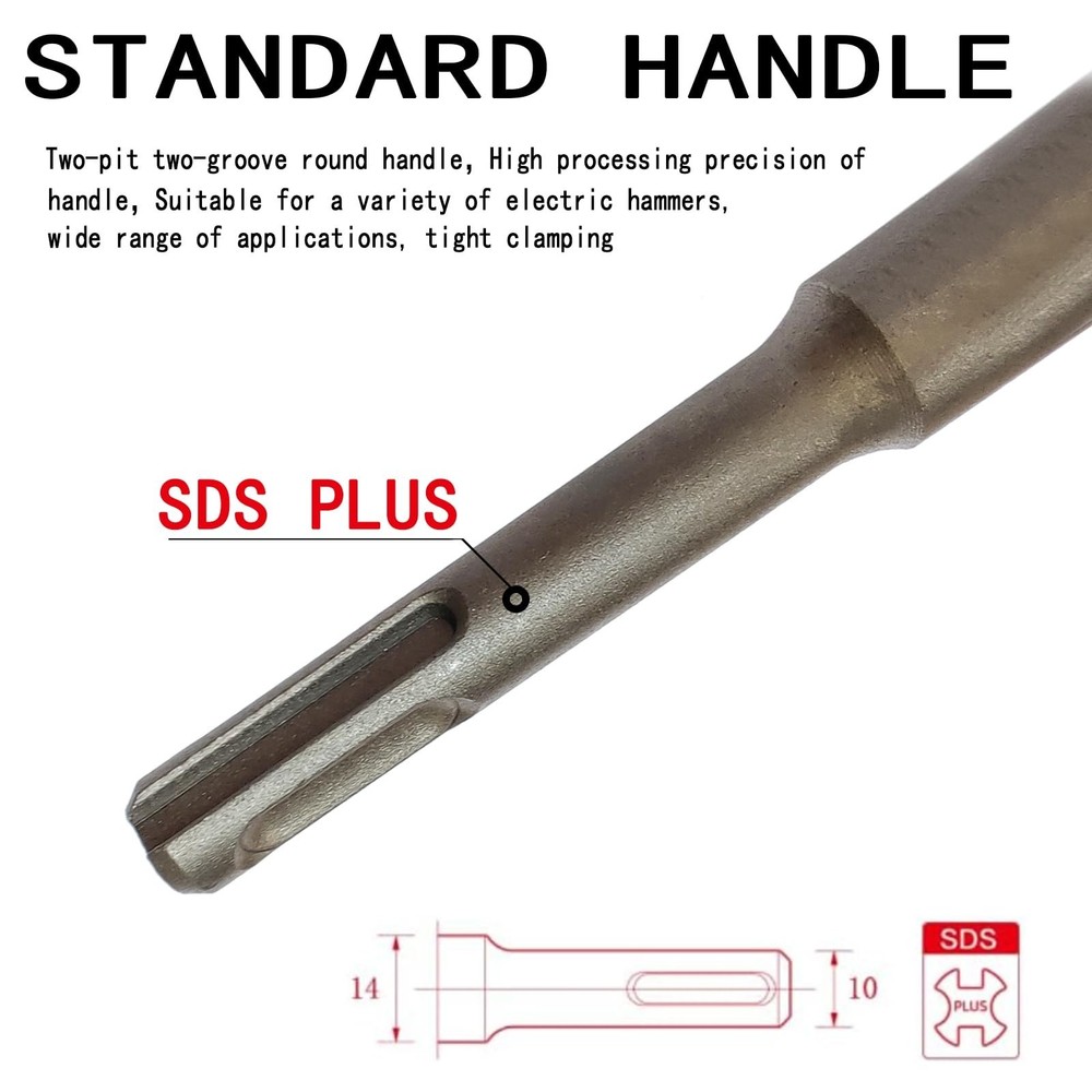 3" Wide SDS Plus Chisel, Tile Removal Tool, SDS Chisel Drill Bit, Wall and Fl...