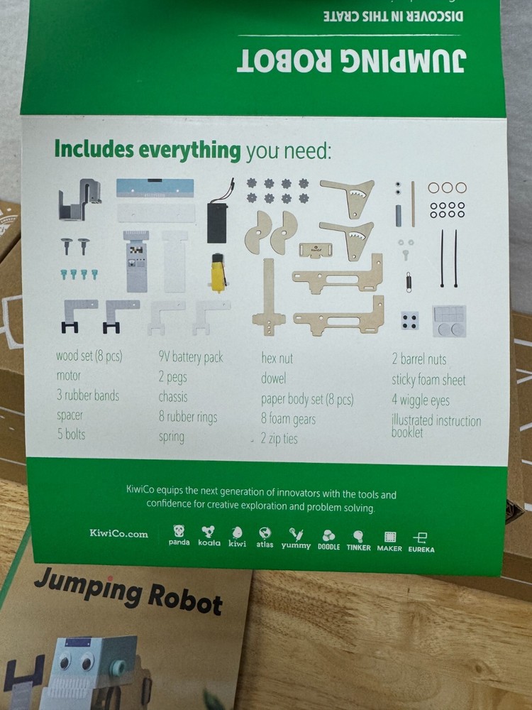 KiwiCo Jumping Robot - 3 Boxes - Partially Assembled