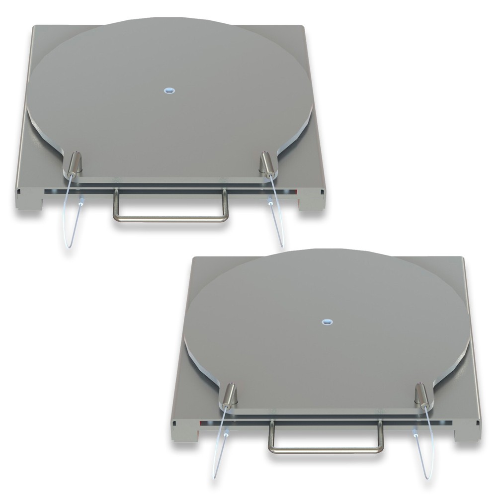 Stainless Steel Alignment Turn Plate Table Set Bendpak Alignment Rack Round Top
