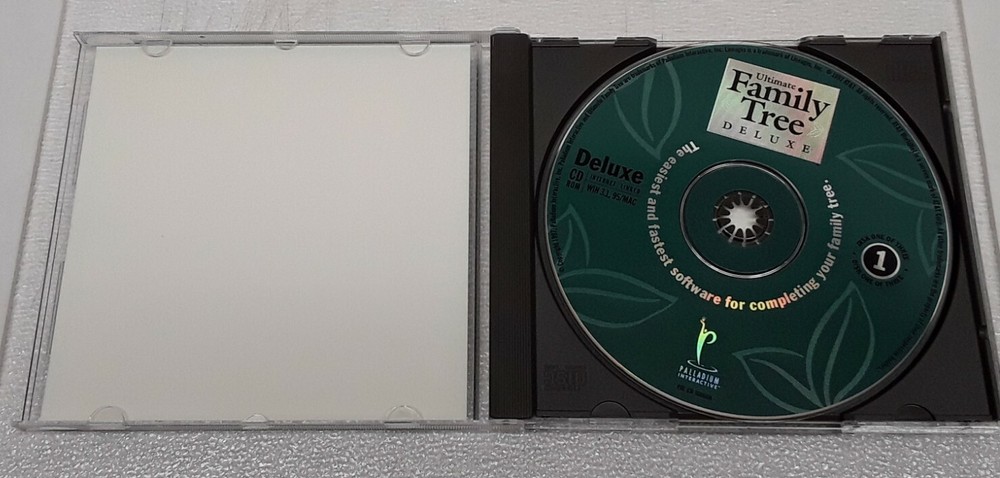 Palladin Interactive ULTIMATE FAMILY TREE Deluxe Version for WIN 3.1/95 Complete