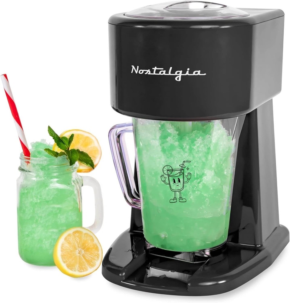 Retro 40-Ounce Slushie Machine with Automatic Mixing - Fun Drink Maker