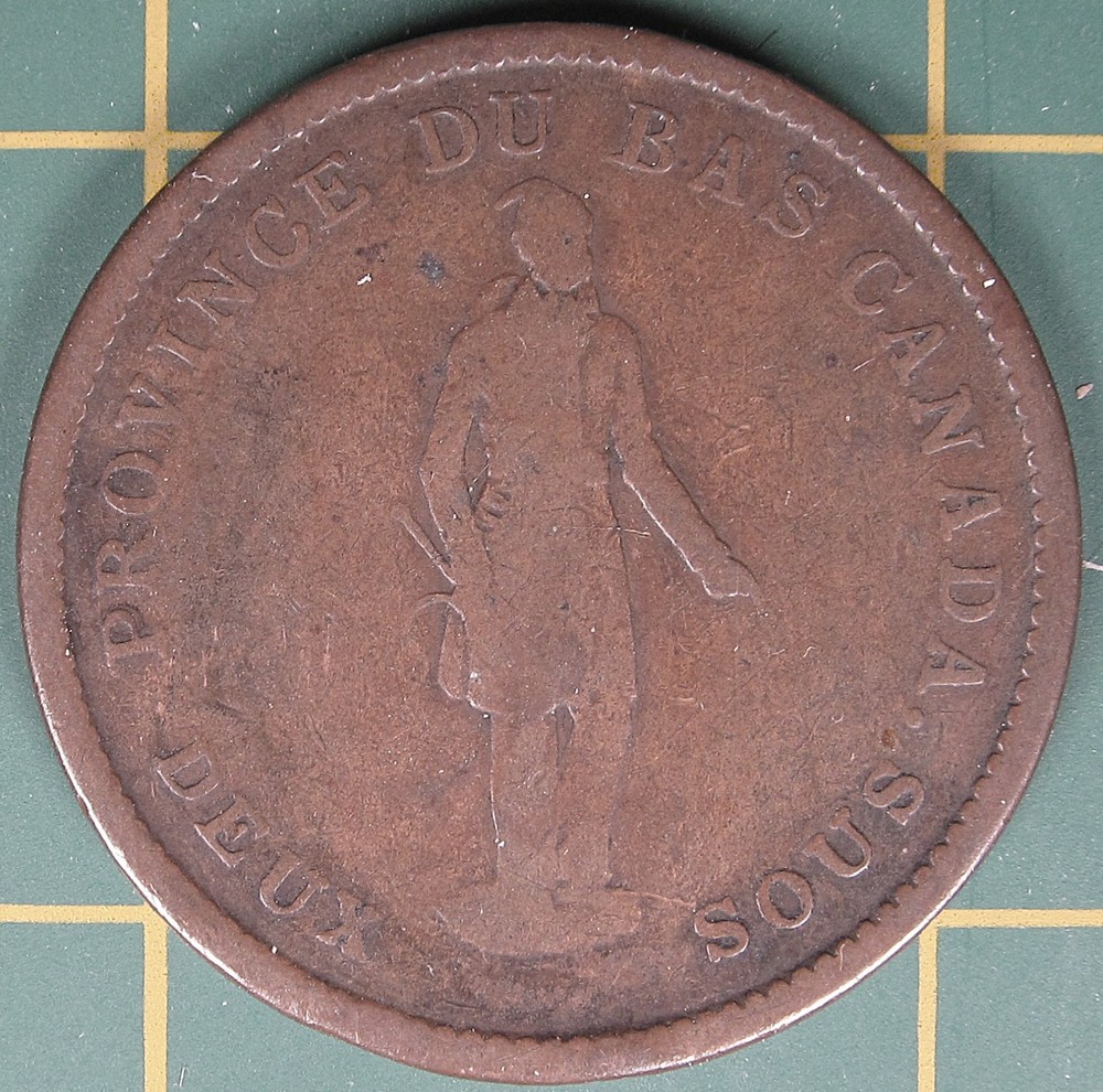 1837 Lower Canada one penny LC-9B4