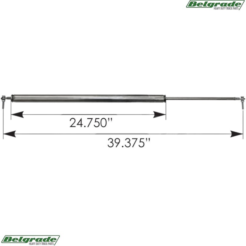 A104601 Hood Strut Replaces Kenworth MSS104600000001 - LH, Non-Locking for T660