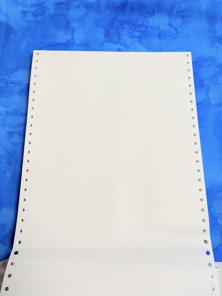 Dot Matrix Continuous Feed Printer Paper  8-1/2"x11"  125 sheets