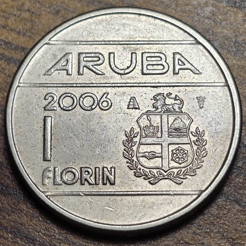 2006 Aruba 1 Florin - Queen Beatrix A16