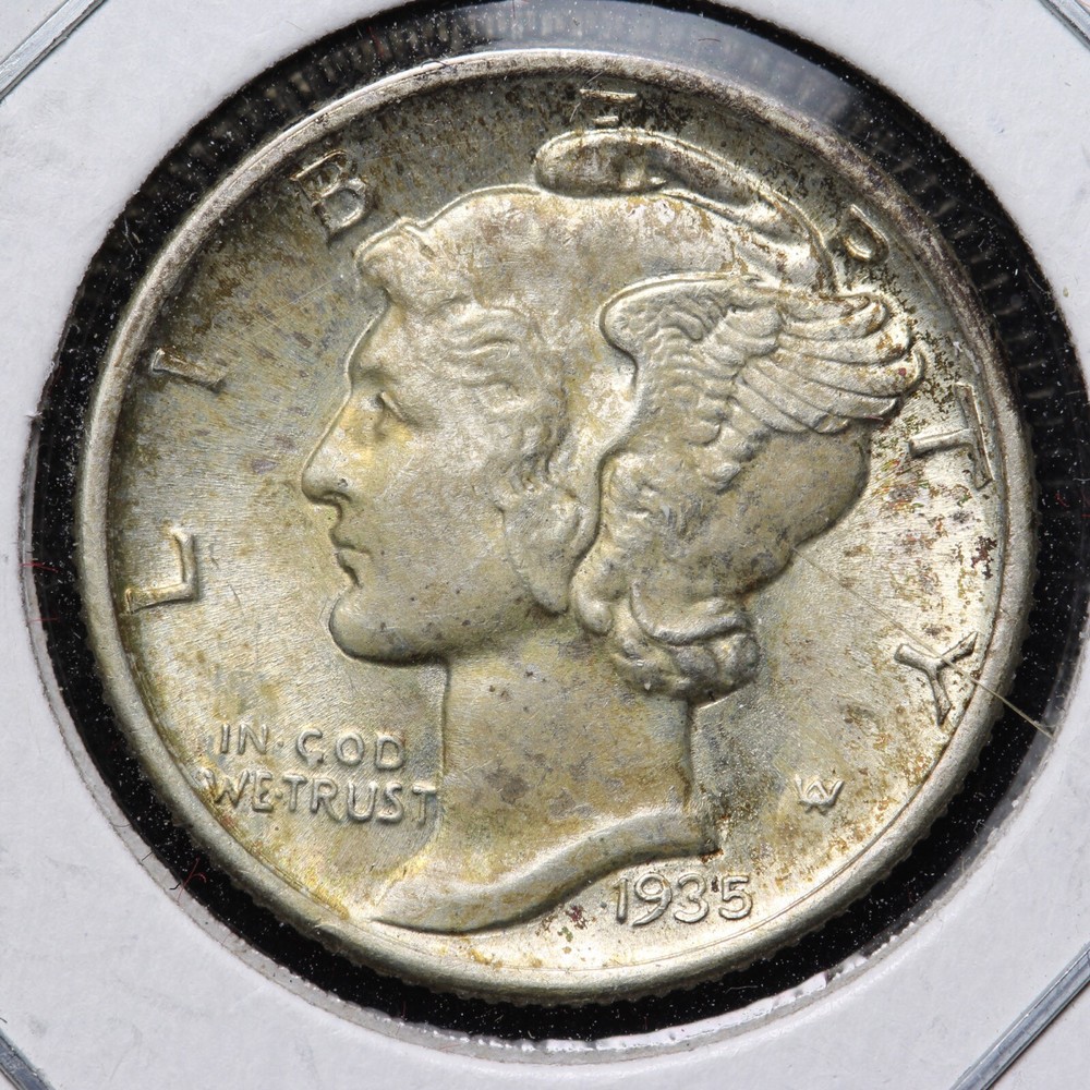 1935 Mercury Silver Dime GEM BU *UNCIRCULATED* MS FB E208 YCM