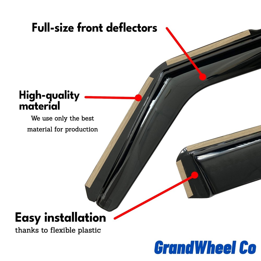 Rain Guards Vent Visors Shade for 07-17 Lincoln Navigator
