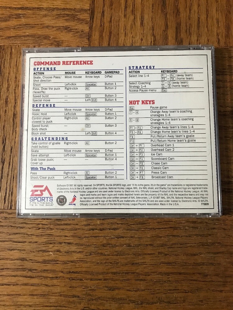NHL 1998 PC Game