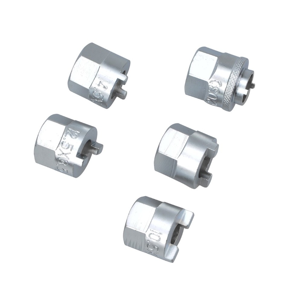 Socket Insert Tool Socket Set for Strut Slotted Nut Shock Absorber 5 Pieces