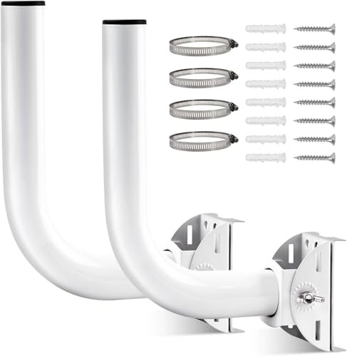 2 Pack Universal Wireless Bridge Bracket Mount, J Pole and Wall-Mounted