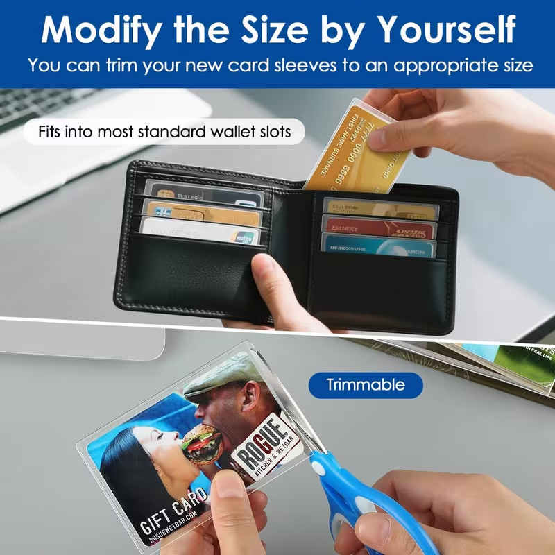 20 Medicare Card Holder Protector Sleeve Clear PVC For Credit Card Business Card