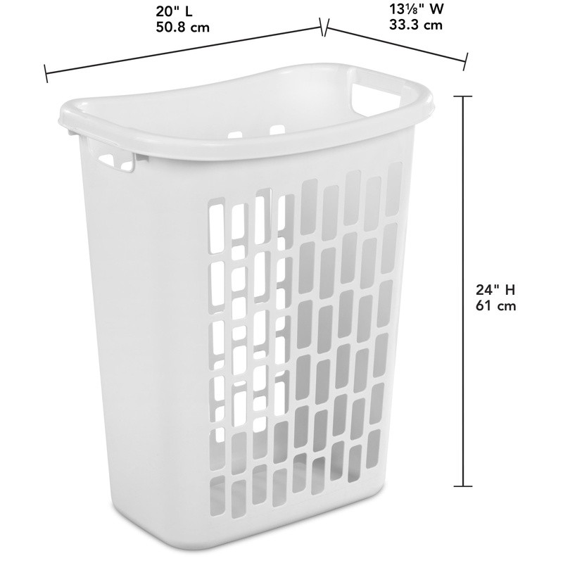 Slim Rectangular Laundry Hamper W/ Handles Ventilation Efficient Space Saving US