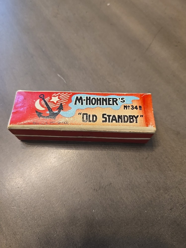 Hohner "Old Standby" No. 34B Harmonica New With Original Box