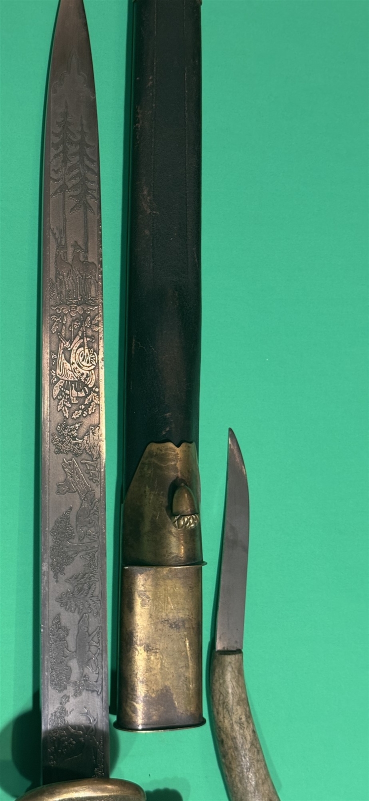 German Hunting Sword, Scabbard, Weyersberg & Co Solingen �Waidmannsheil�