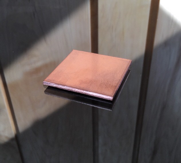 1/8" COPPER SHEET PLATE NEW 2"x2" .125 THICK *CUSTOM SIZES AVAILABLE*