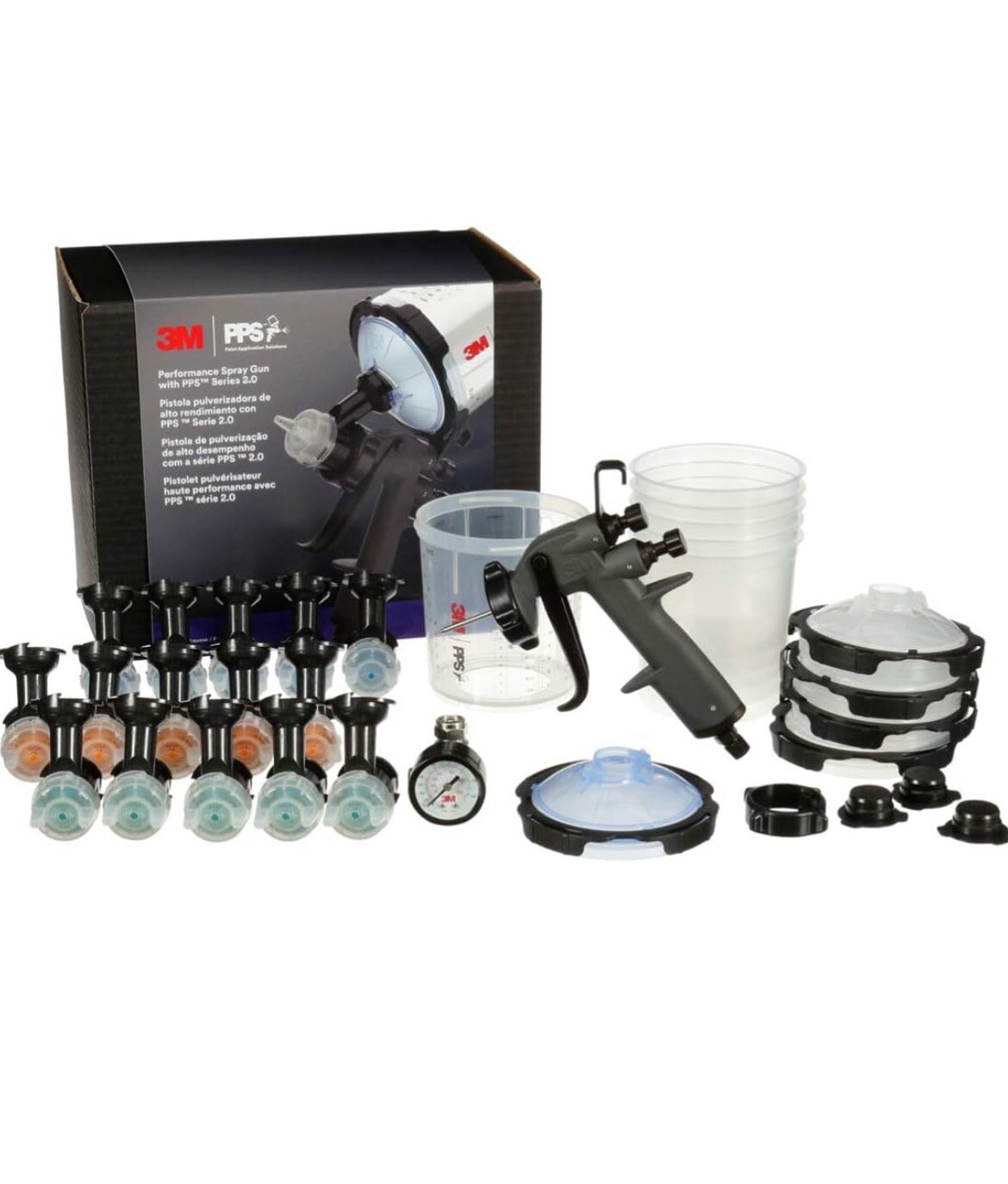 3M 26778 Performance Spray Gun Paint Repair Refinish Kit PPS 2.0 Cup System NEW