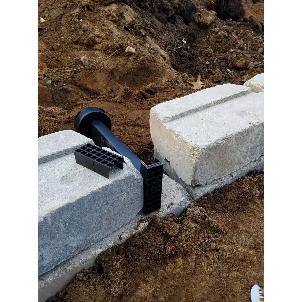Universal Retaining Wall Block Drain Tan
