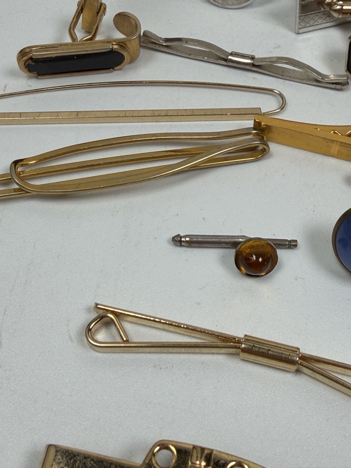 Vintage Cufflinks Tie Clips Lot 62pc Swank Mid Century Men's Jewelry Mixed