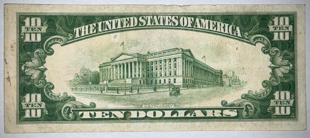 1928 $10 Gold Certificate - Raw - Nice Crisp Note
