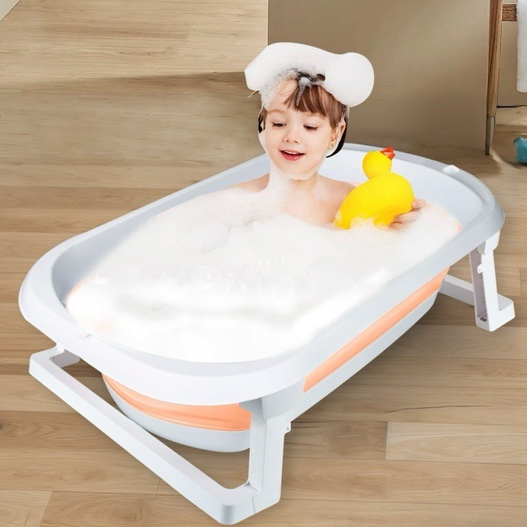 Foldable Baby Bath Tub Collapsible Infant Safety Shower Bathtub