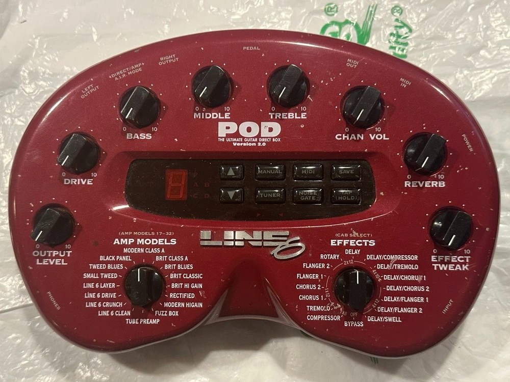 Line 6 POD 2.0 Multi-Effects Guitar Effect Pedal