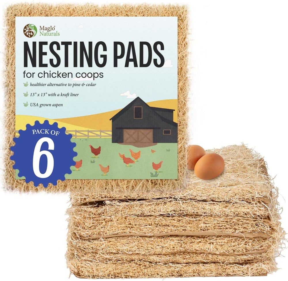 Premium Aspen 12 Pack Excelsior Nesting Liners 12 Pack Chicken Bedding Nesting