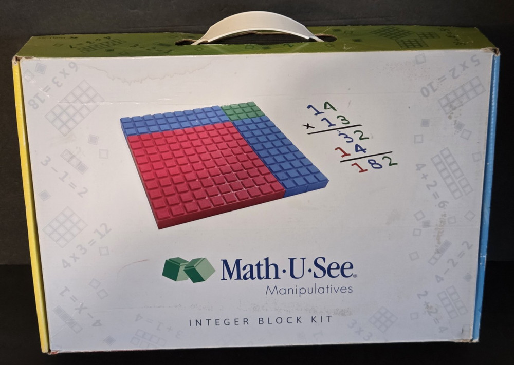 Math-U-See Manipulatives Integer Block Kit Educational Algebra Learning w/ Box