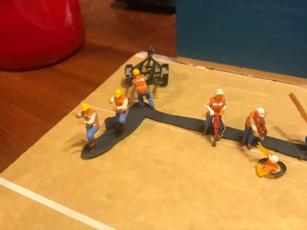 Ho 1/87 Scale Road or Construction Workers Set UNPAINTED