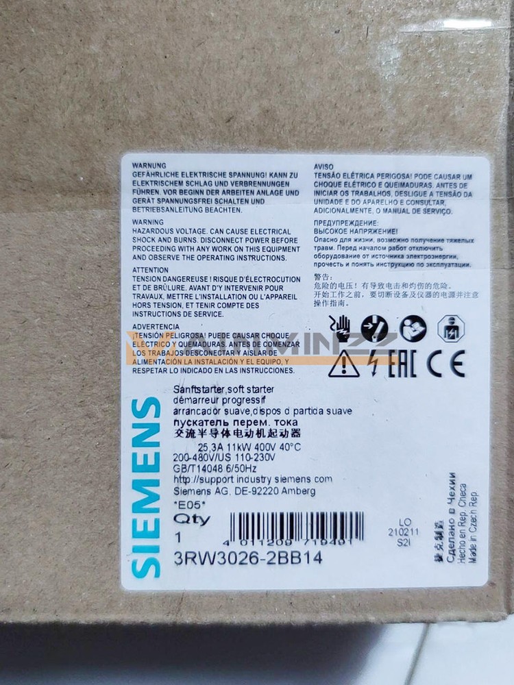 1PCS SIEMENS SOFT STARTER 3RW3036-2BB04 3RW30362BB04 NEW