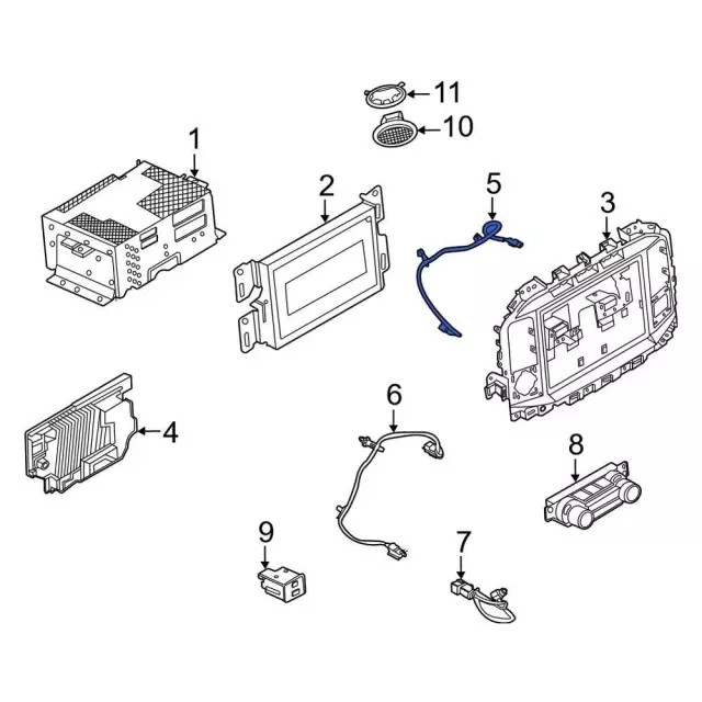 Genuine Ford GPS Navigation System Connector ML3Z-14D202-A