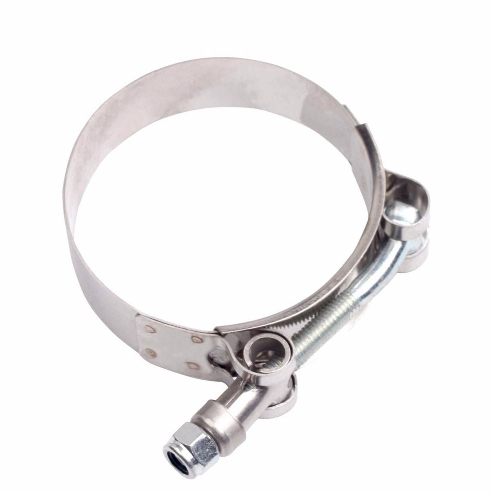 108mm-116mm Stainless Steel T-Bolt Clamp for ID:4" inch 102mm Silicone Hose 2PCS