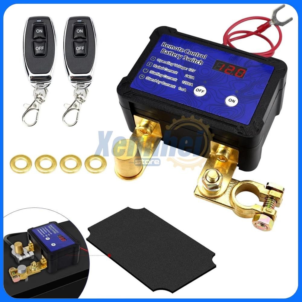 DC12V 240A Remote Battery Disconnect Switch Automatic Power Shut Off Switch