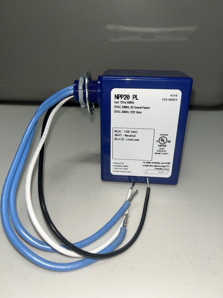 Acuity Controls NPP20 PL Lighting Control Module 120-277VAC