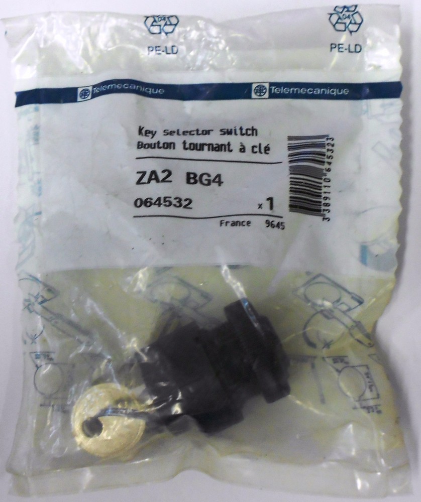 TELEMECANIQUE KEY SELECTOR SWITCH, ZA2 BG4, 064532