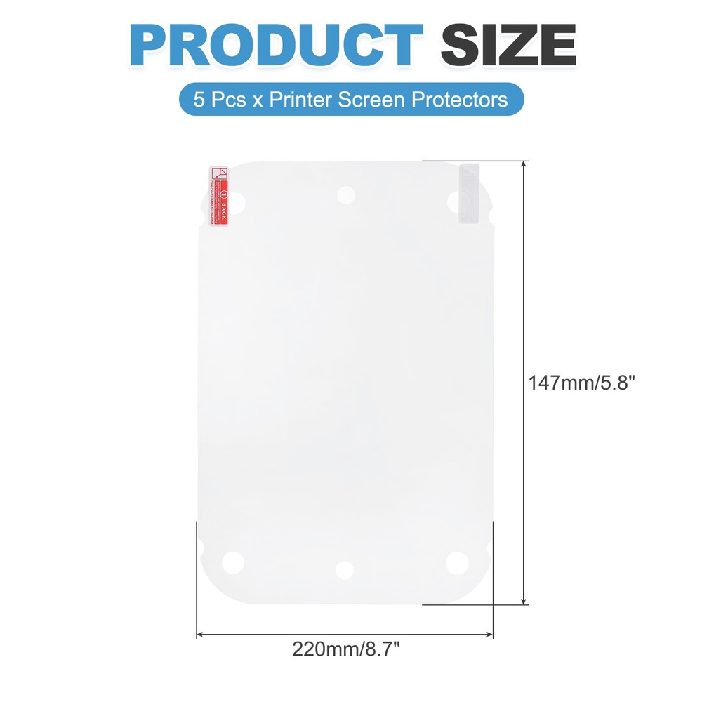 5Pcs 220x147mm 3D Printer LCD Screen Protector Film for 3D Printer